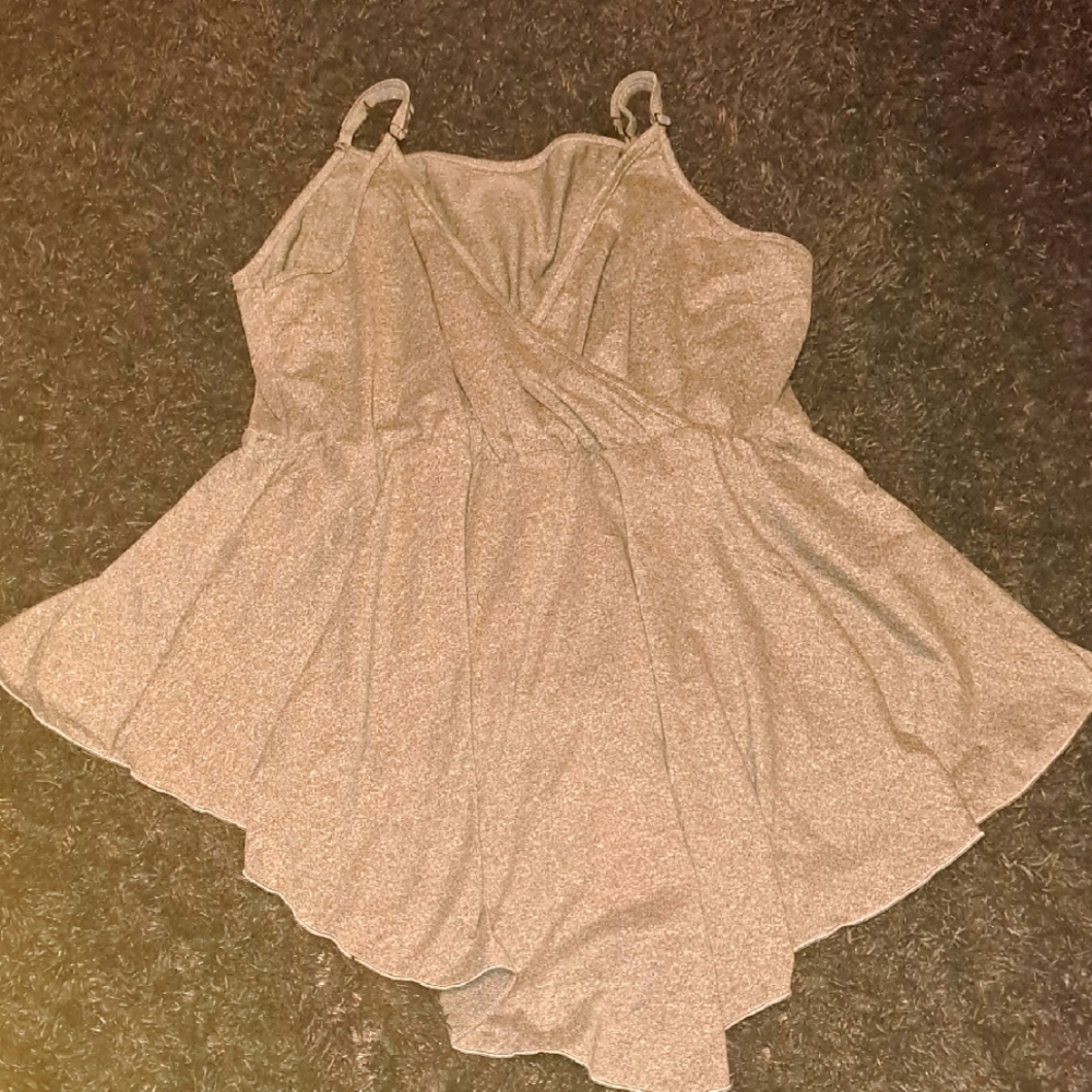 SHEIN Grey Asymmetrical Fitted Camisole